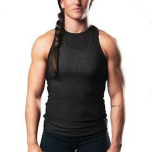 Vull mesh high neck tank top
